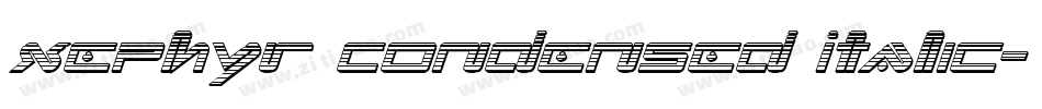 Xephyr Condensed Italic字体转换